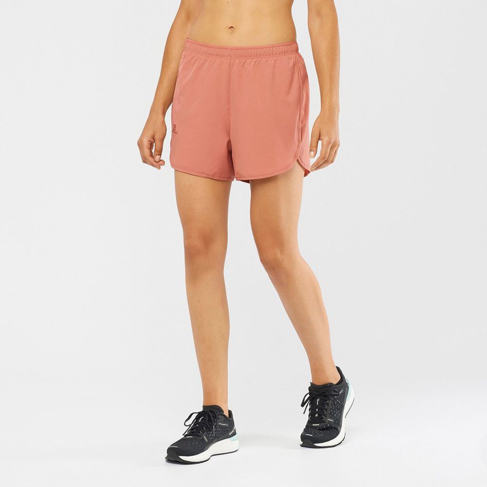 Salomon Singapore Womens Shorts - AGILE Coral | 24891-LJIE